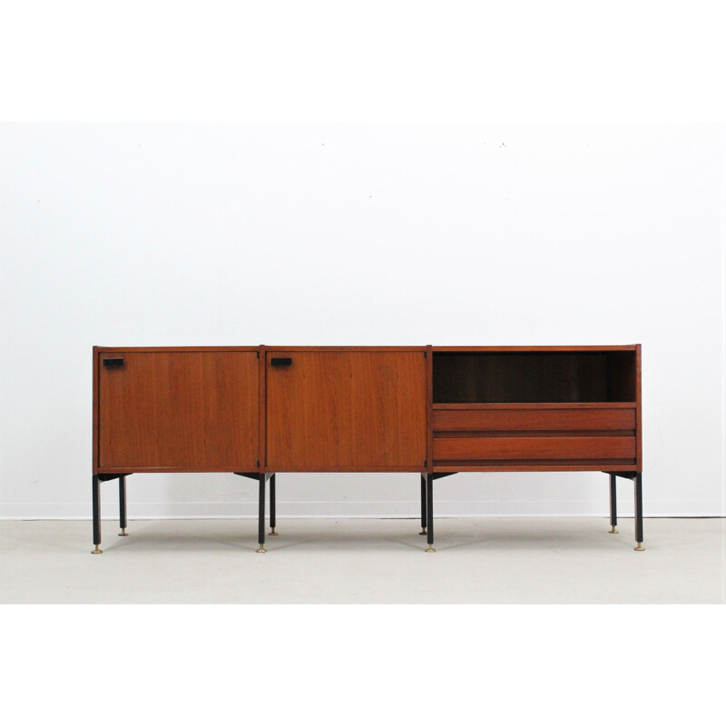 Vintage Italian sideboard in teak for SELEX