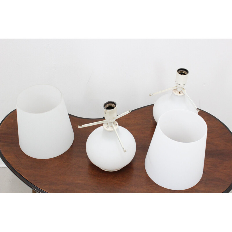Suite de 2 lampes de table vintage de Max Ingrand pour Fontana Arte