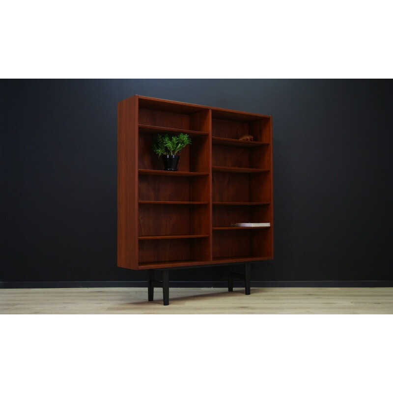 Vintage Danish bookcase in teak by Poul Hundevad