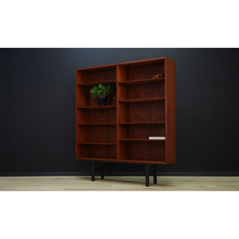 Vintage Danish bookcase in teak by Poul Hundevad