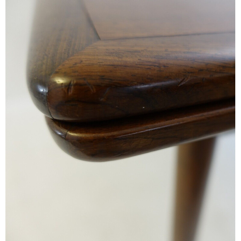 Mesa de mesa giratória Vintage com dobradiças de latão