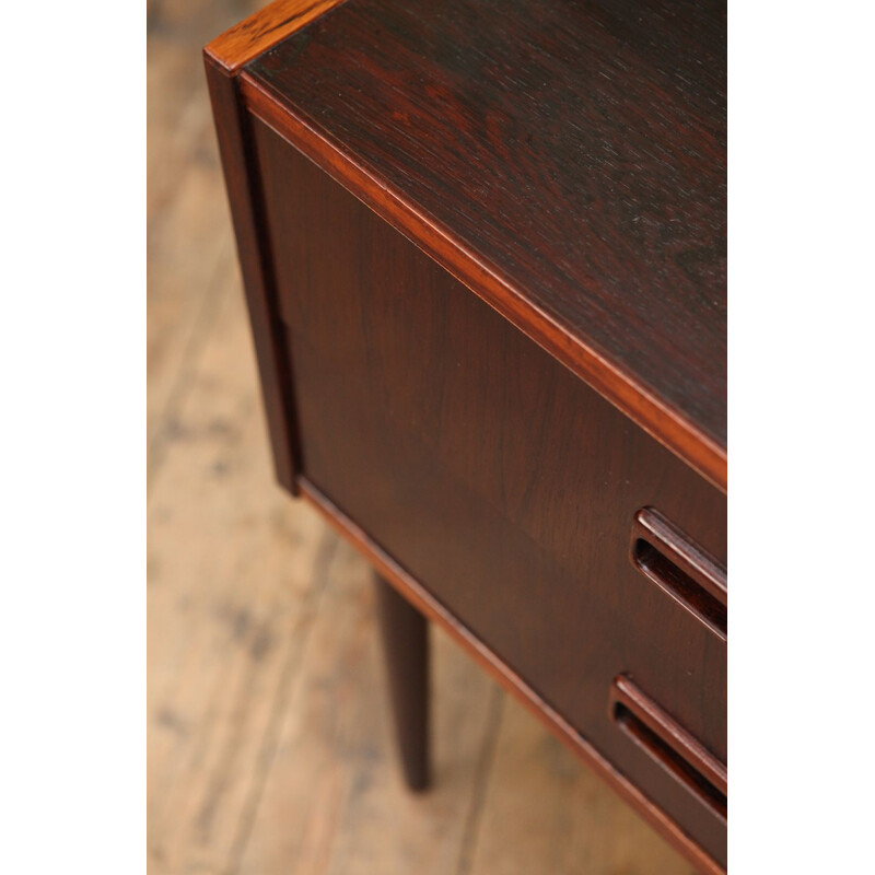 Vintage Danish bedside table in rosewood 