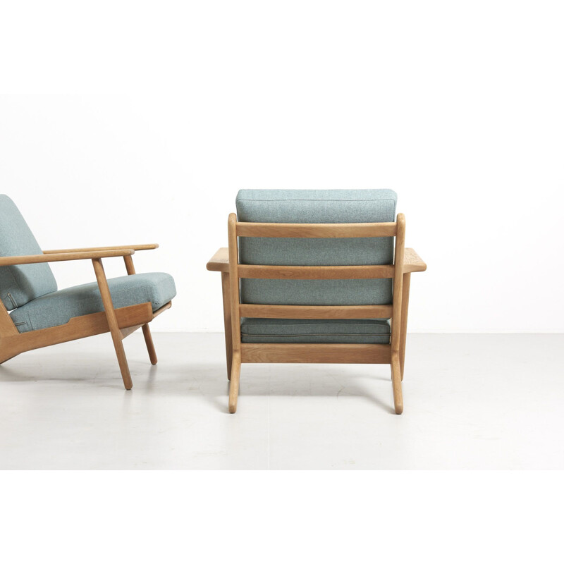 Suite de 2 fauteuils vintage modèle GE-290 par Hans Wegner, 1953