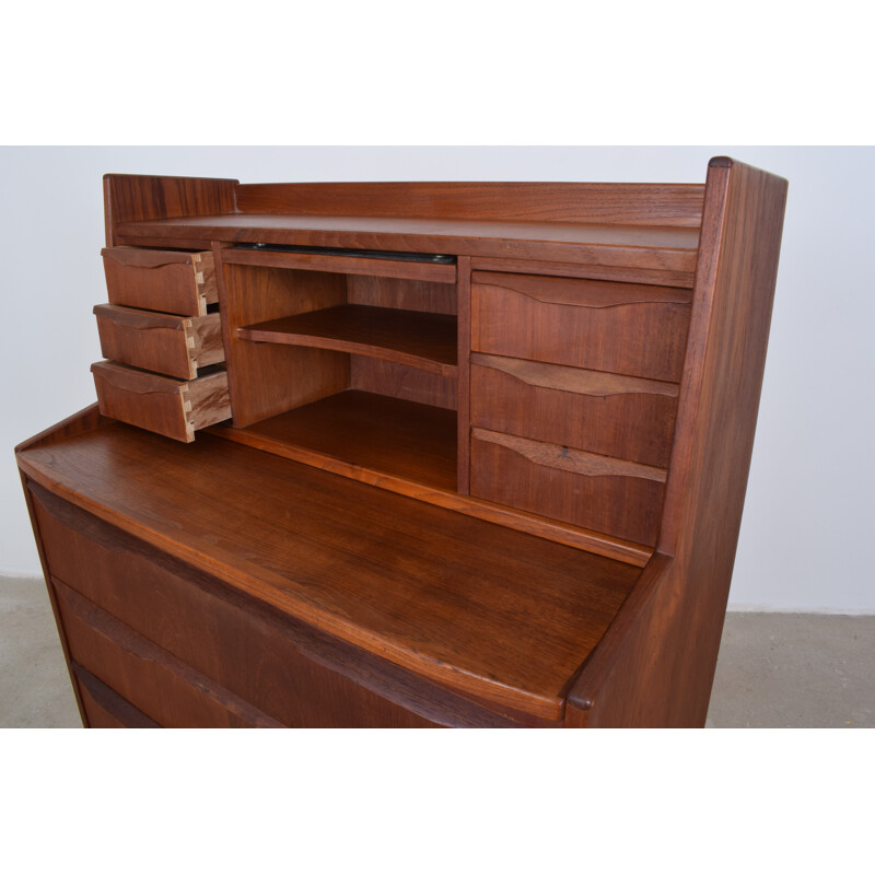 Vintage Danish secretary in teak