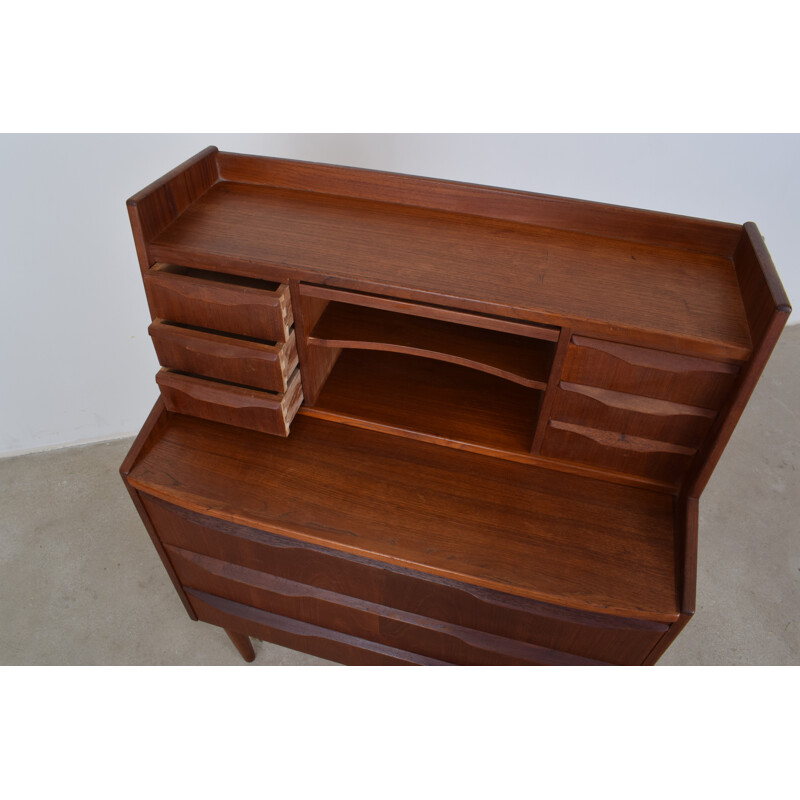 Vintage Danish secretary in teak