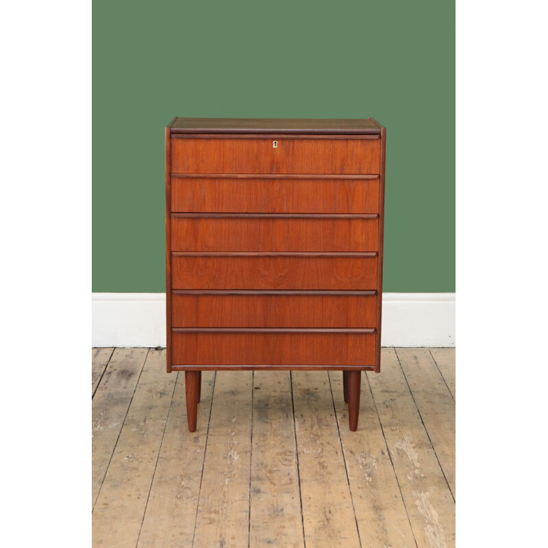 Vintage Danish chest of drawers in teak