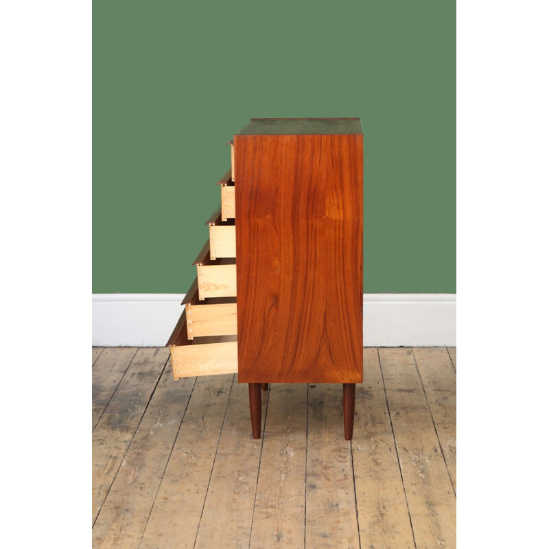 Vintage Danish chest of drawers in teak