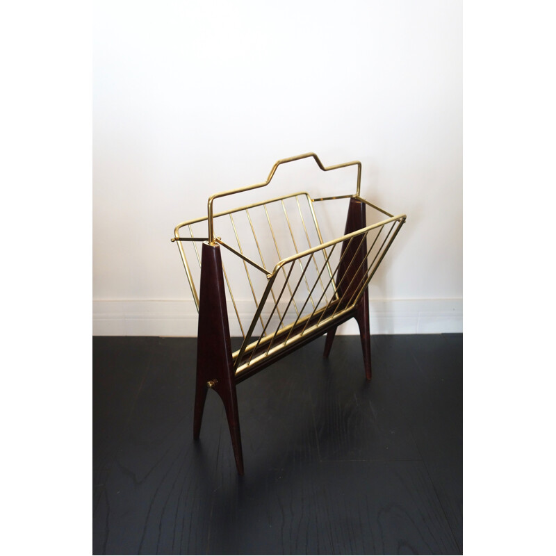 Vintage foldable magazine rack by Cesare Lacca