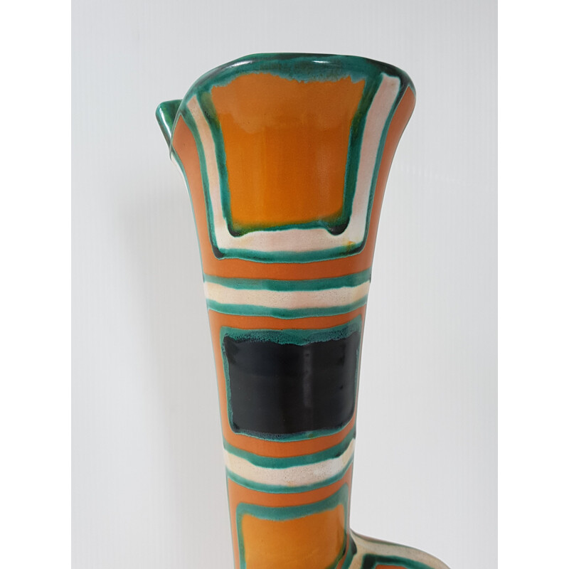 Vintage ceramic vase by Gabriel Fourmaintraux
