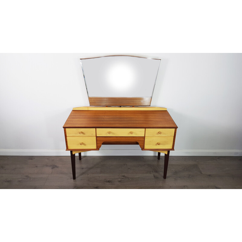 Vintage dressing table with mirror by Alfred Cox