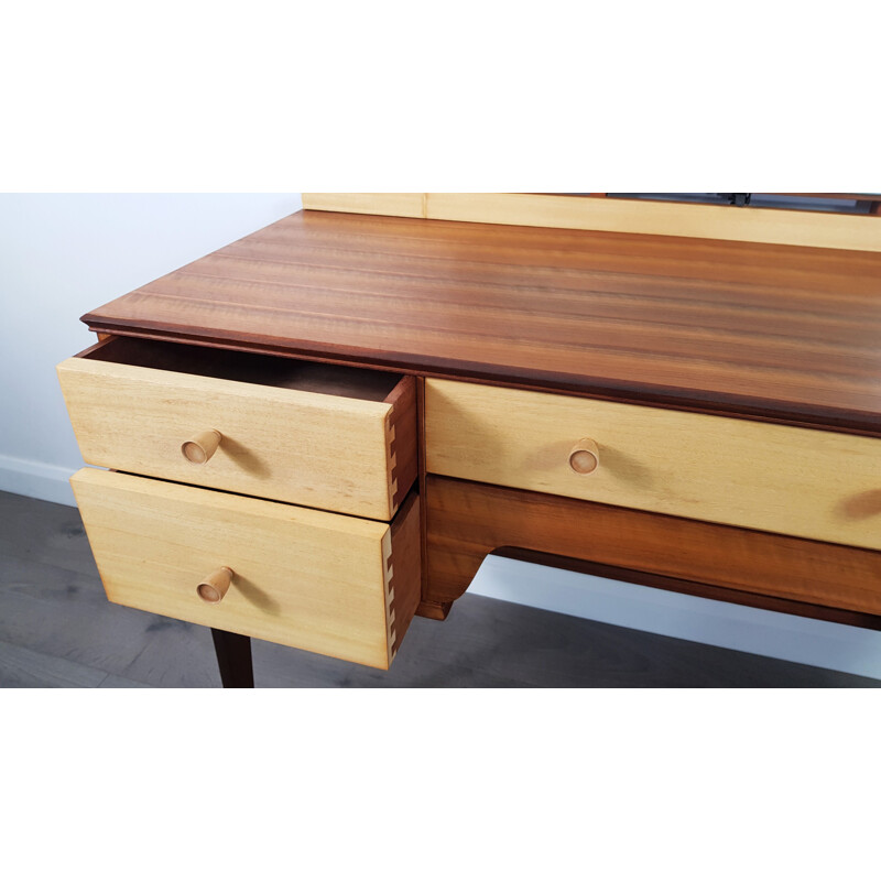 Vintage dressing table with mirror by Alfred Cox