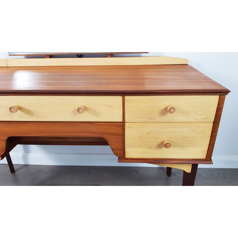 Vintage dressing table with mirror by Alfred Cox