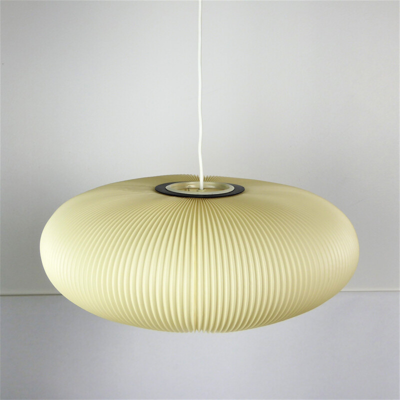 Vintage pendant lamp in rhodoid by Rispal