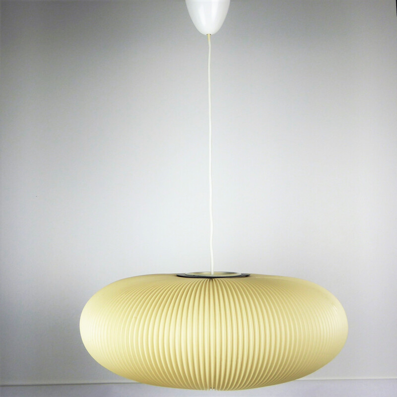 Vintage pendant lamp in rhodoid by Rispal