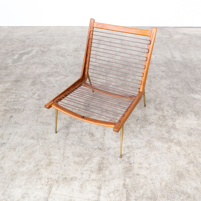 Suite de 2 fauteuils vintage "Boomerang" FD 135 par Peter Hvidt et Orla Molgaard-Nielsen pour France & Son