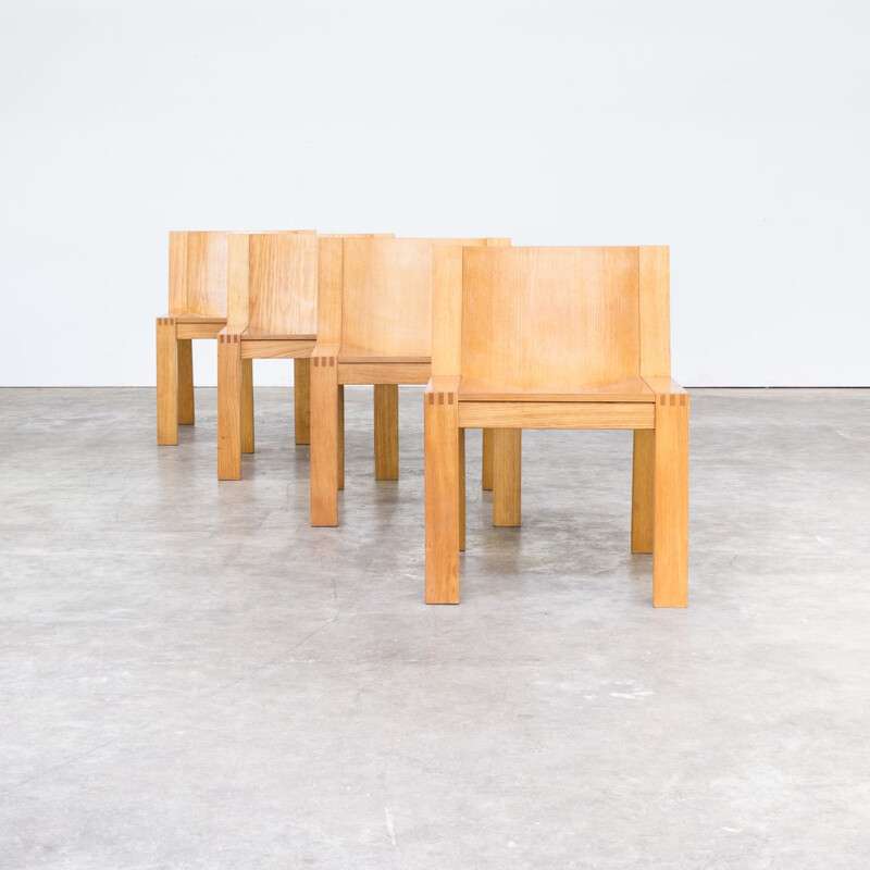 Set of 4 vintage "SE15" chairs by Mazairac & Boonzaaijer for Pastoe