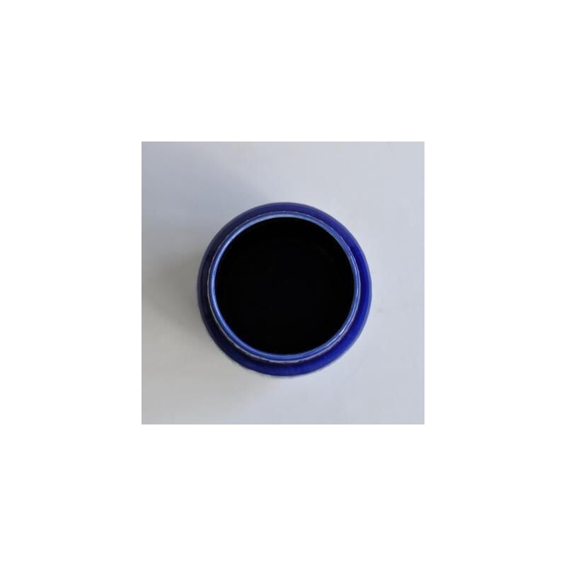 Vase vintage bleu en céramique par Alfred Klein Keramik