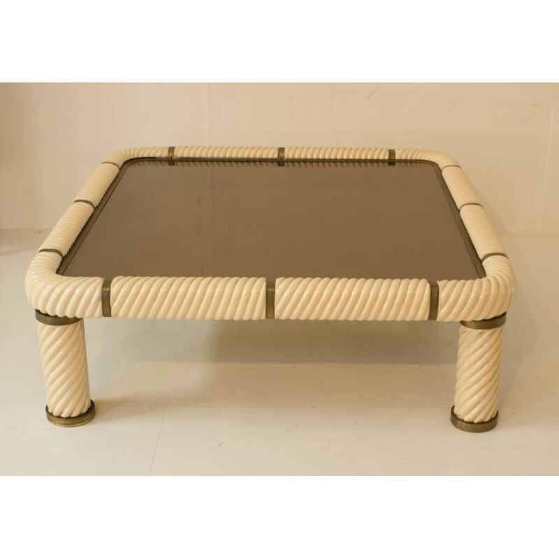 Vintage Italian coffee table by Tommaso Barbi