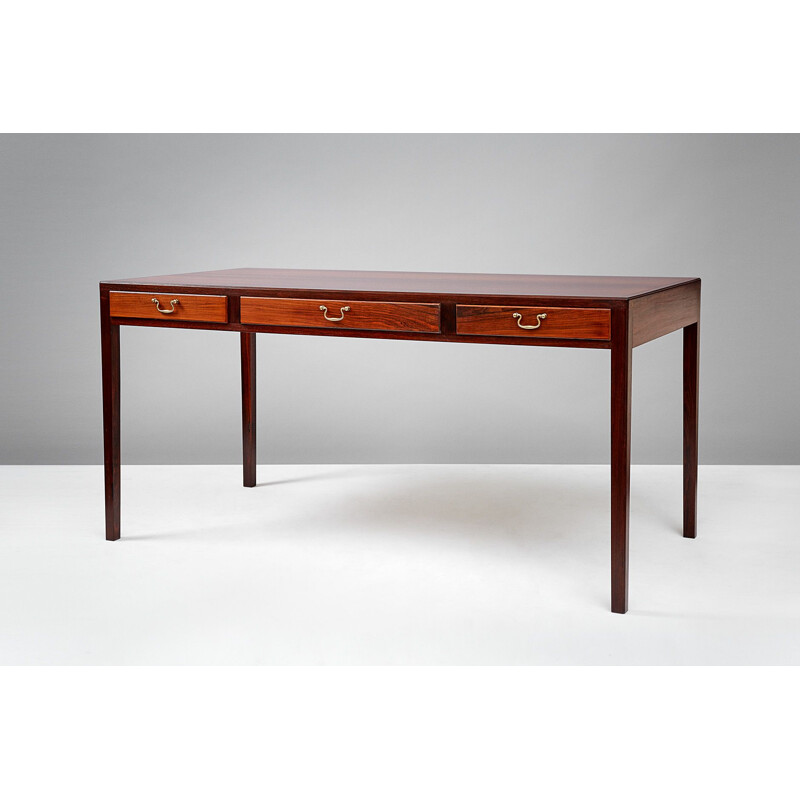 Vintage writing desk in rosewood by Jacob Kjaer