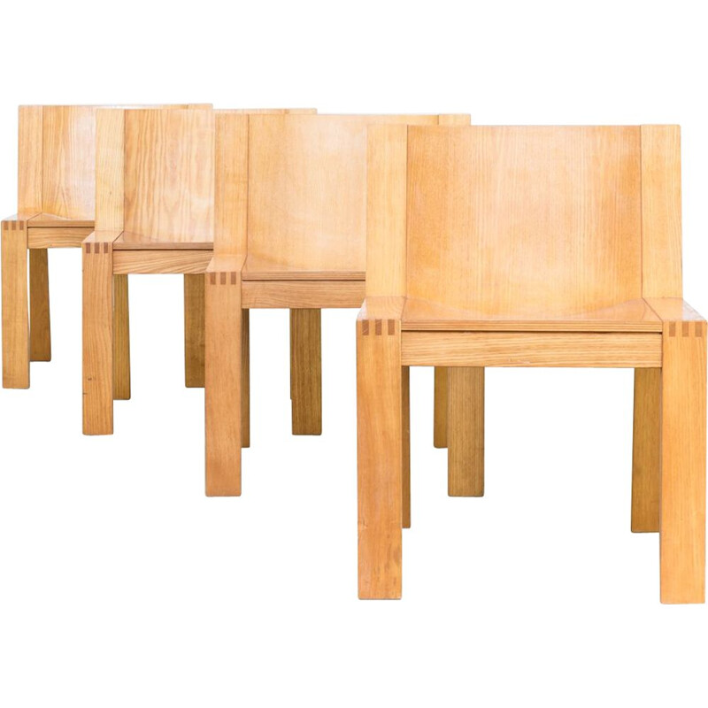 Suite de 4 chaises vintage "SE15" par Mazairac & Boonzaaijer pour Pastoe