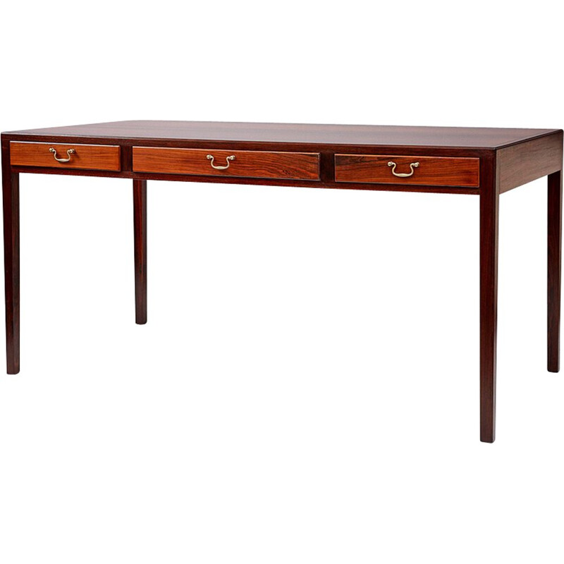 Vintage writing desk in rosewood by Jacob Kjaer