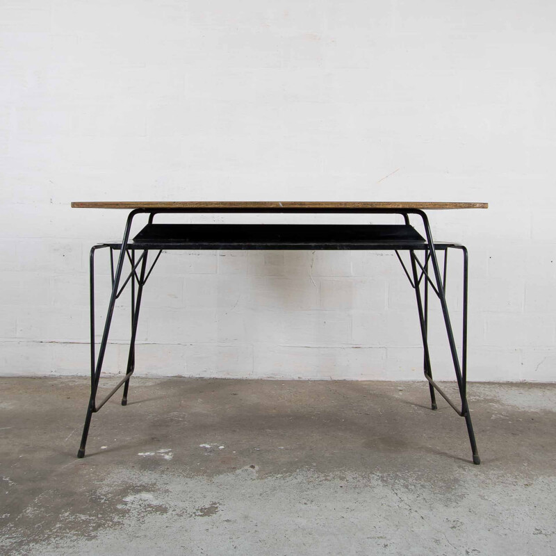 Vintage desk in metal by Willy Van Der Meeren 