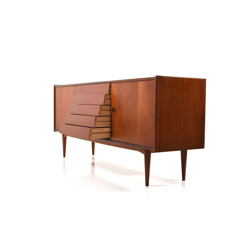 Vintage Danish sideboard in teak by Nils Jonsson