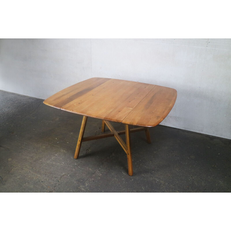 Table à repas vintage Ercol Elm & hêtre 