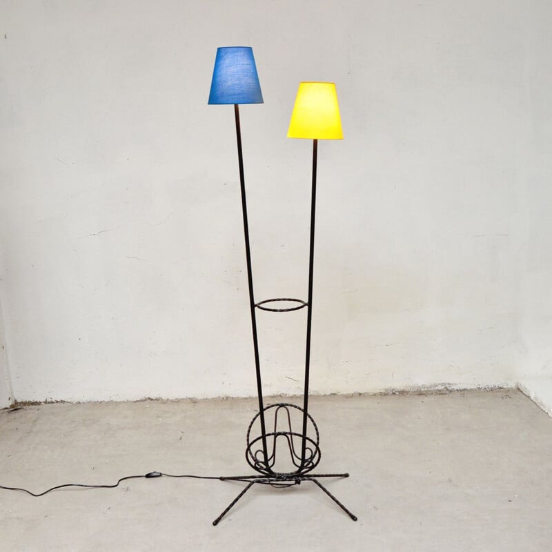 Vintage two-arm floor lamp