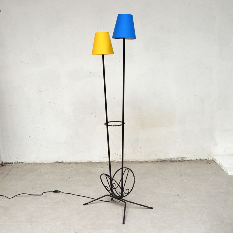 Vintage two-arm floor lamp