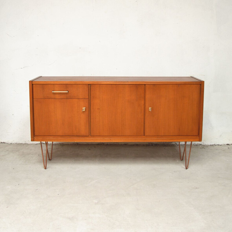 Vintage sideboard with hairpin legs