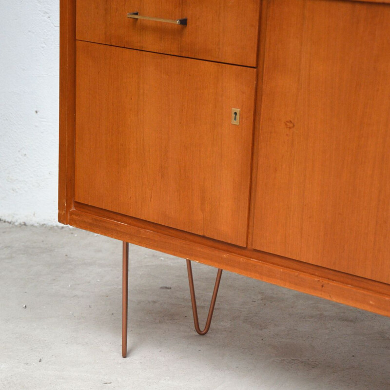 Vintage sideboard with hairpin legs