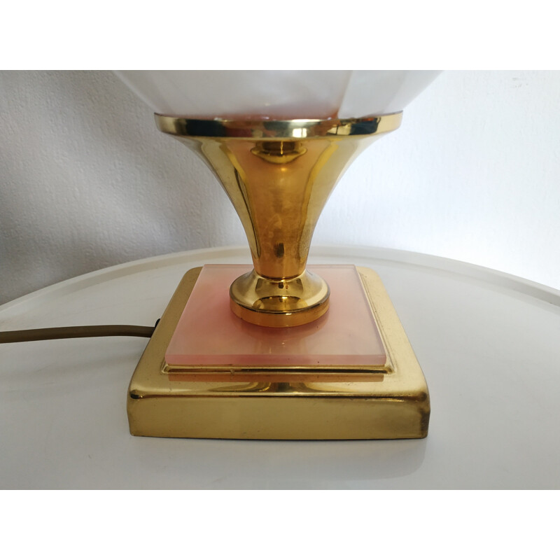 Vintage table lamp by Maison Rougier