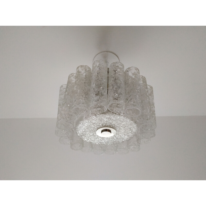 Vintage ceiling light in glass