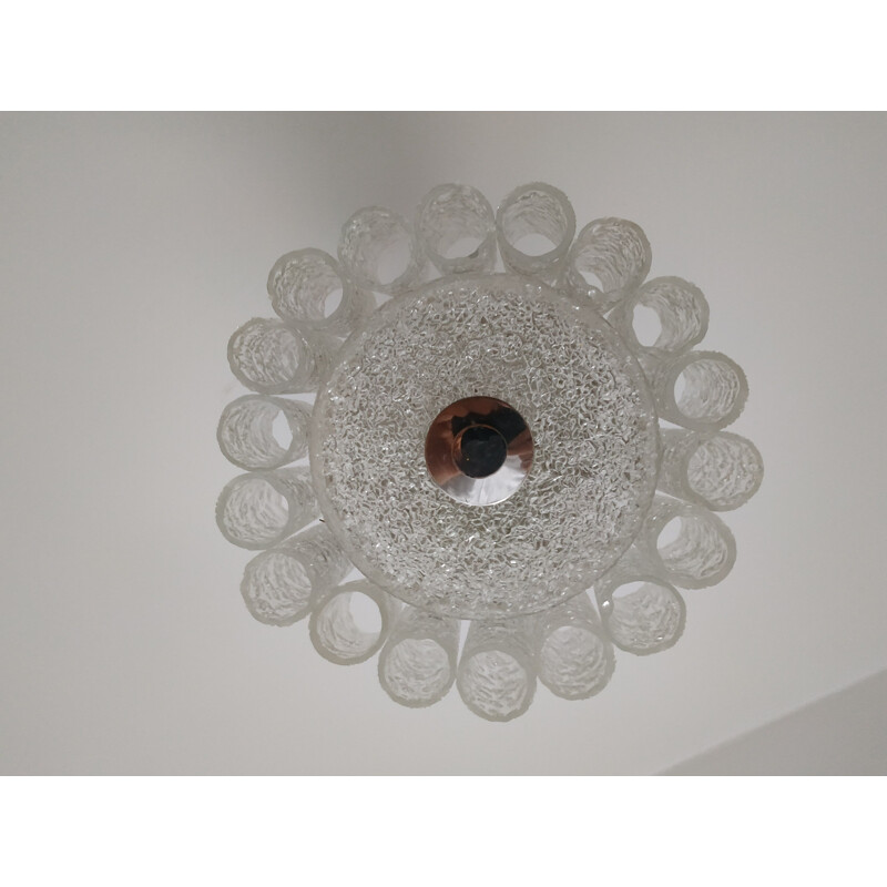 Vintage ceiling light in glass