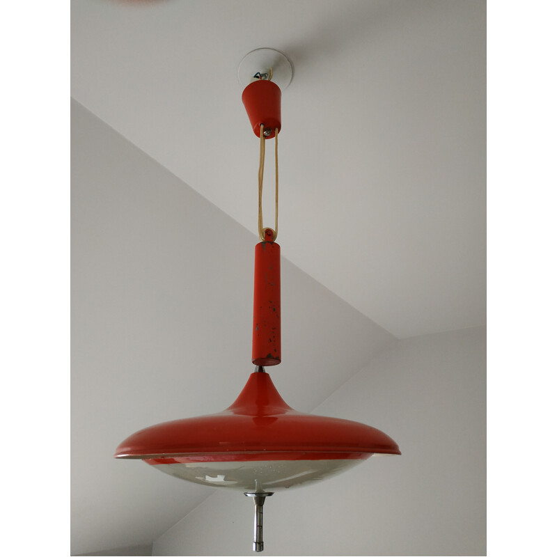 Vintage counterweight pendant lamp