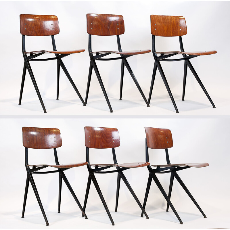 Set of 6 vintage chairs by Marko Friso Kramer 