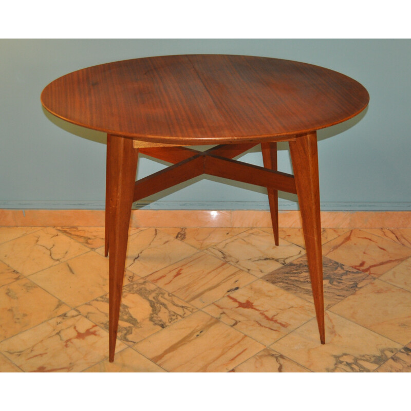 Dining table in mahogany, Roger LANDAULT - 1950s