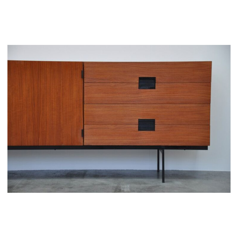 Vintage sideboard in teak and metal by Cees Braakman