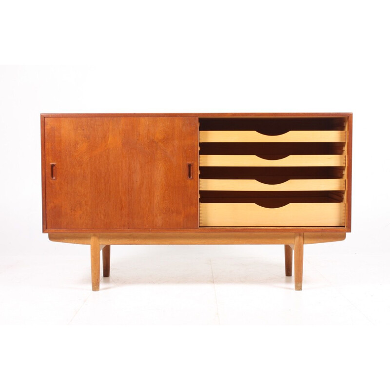 Vintage highboard in teak by Børge Mogensen for Søborg Møbelfabrik