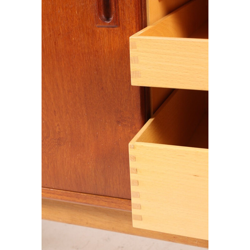 Vintage highboard in teak by Børge Mogensen for Søborg Møbelfabrik