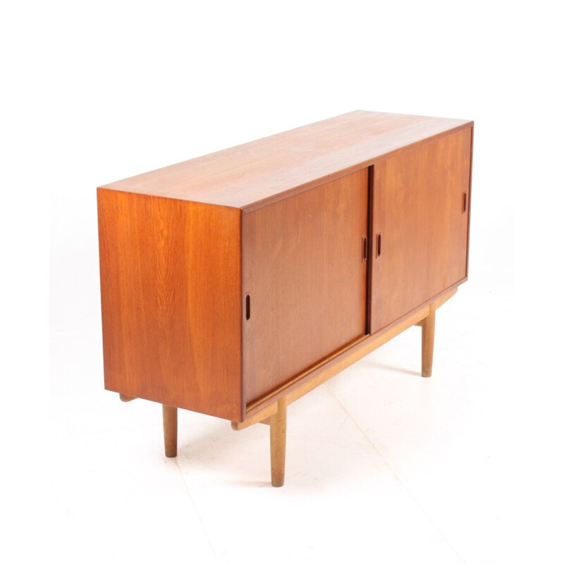 Vintage highboard in teak by Børge Mogensen for Søborg Møbelfabrik