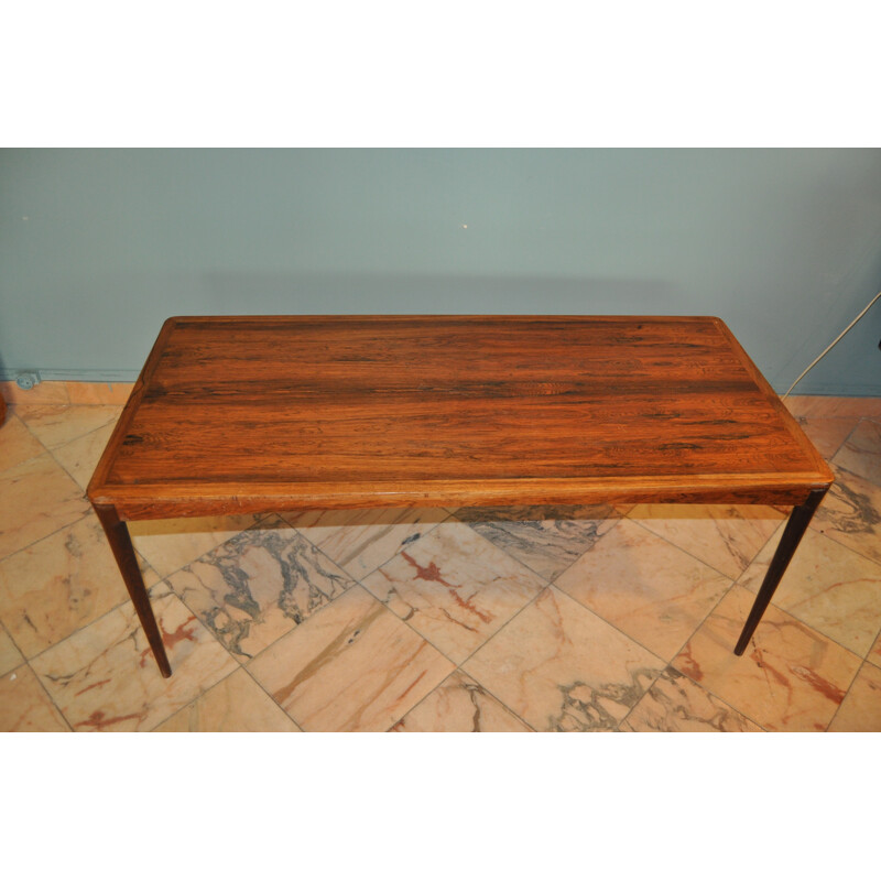 Mid-century coffee table in Rio rosewood - 1960s