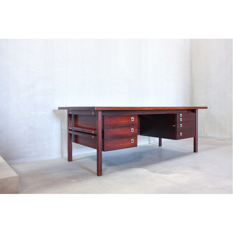 Vintage writing desk in rosewood by Arne Vodder for Sibast