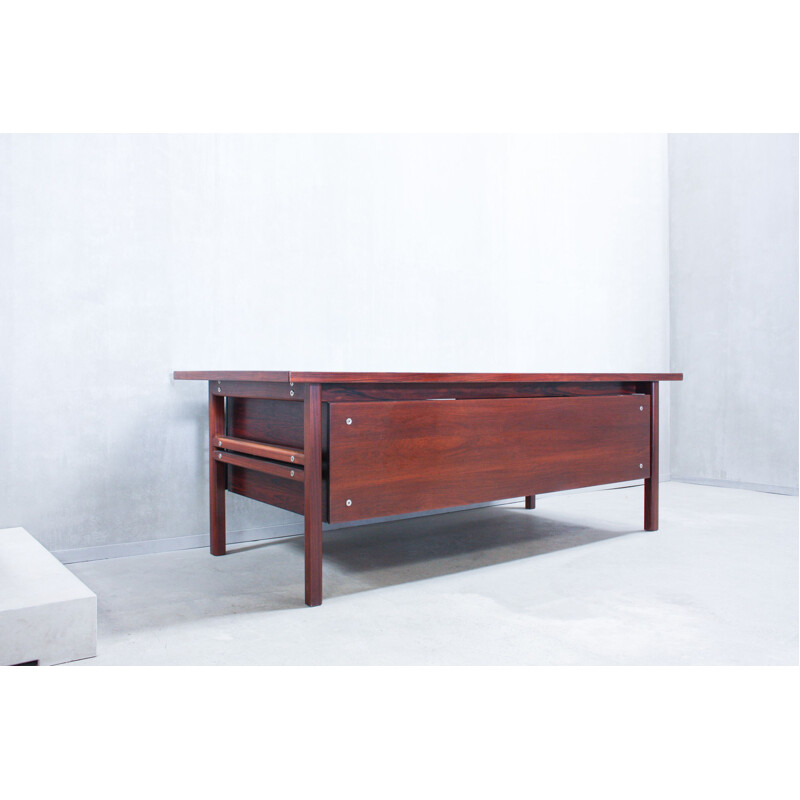 Vintage writing desk in rosewood by Arne Vodder for Sibast