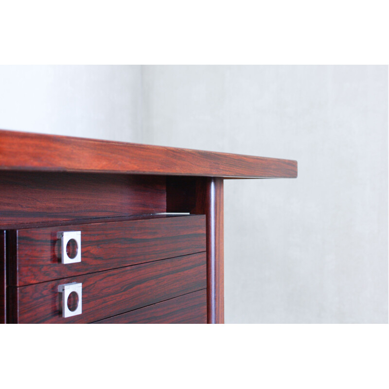 Vintage writing desk in rosewood by Arne Vodder for Sibast