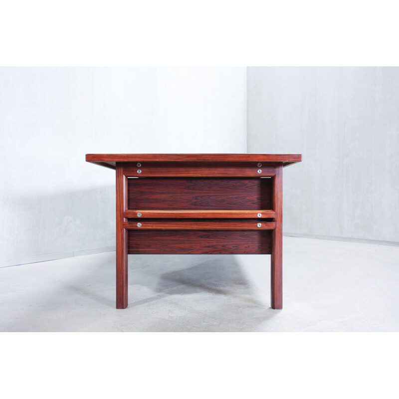 Vintage writing desk in rosewood by Arne Vodder for Sibast