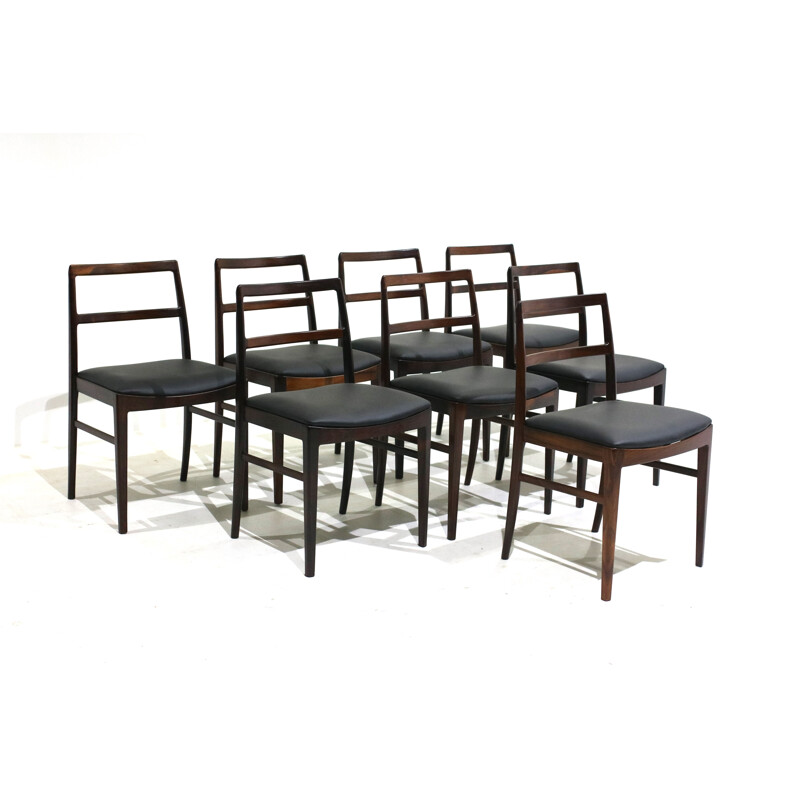 Set of 8 vintage dining chairs "430" by Arne Vodder