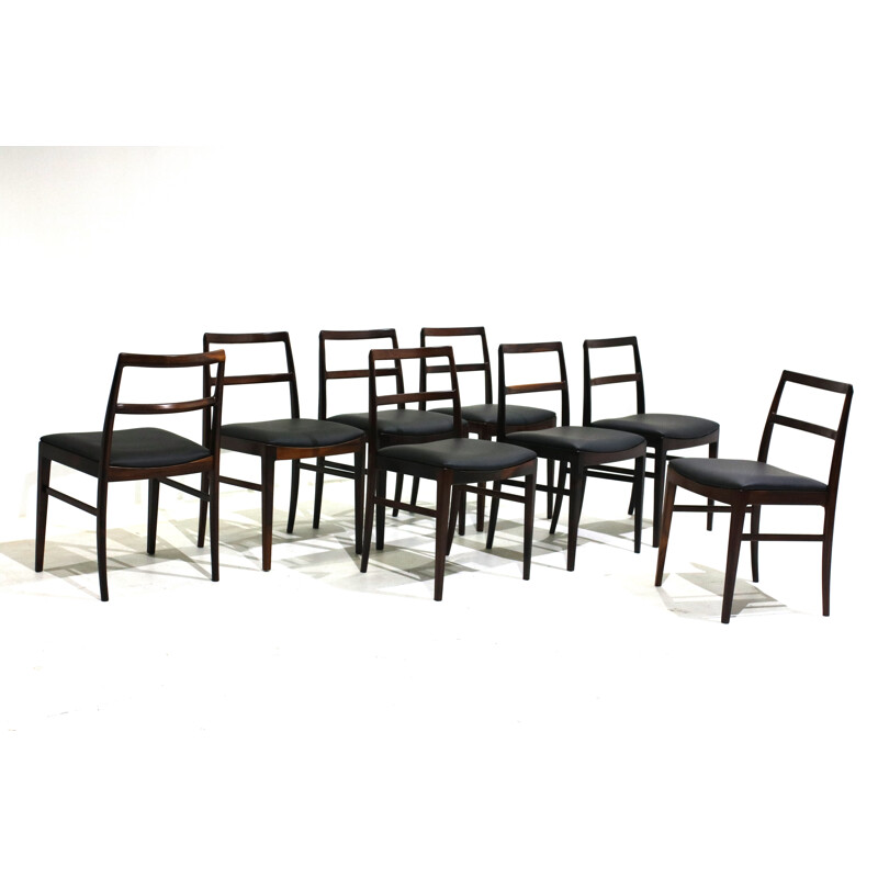 Set of 8 vintage dining chairs "430" by Arne Vodder