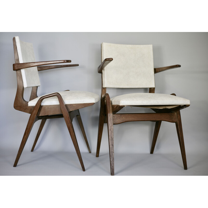 Suite de 2 fauteuils vintage par Maurice Pré